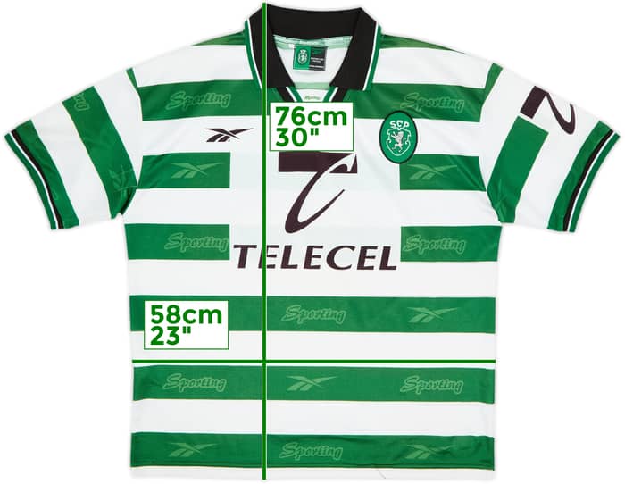 1998-99 Sporting CP Home Shirt - 8/10 - (XL)