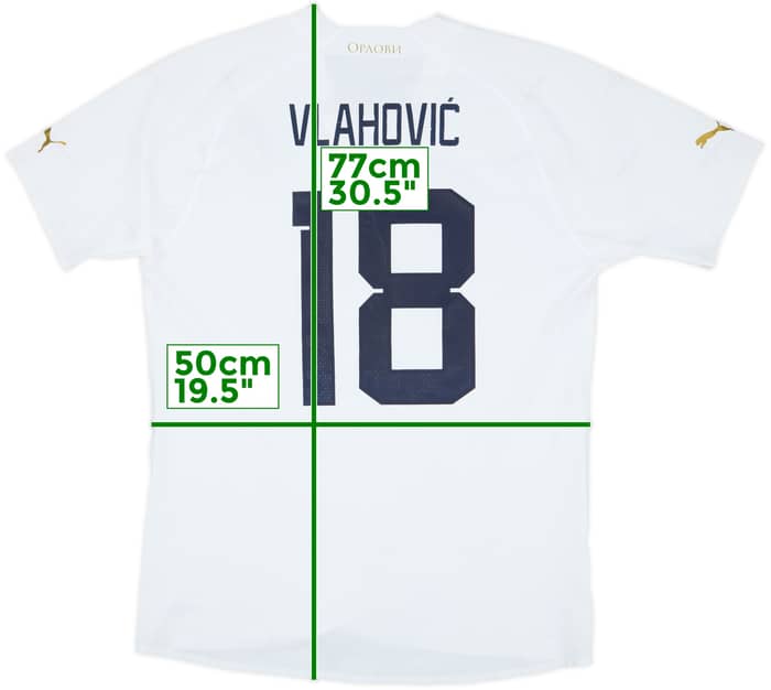 2022-23 Serbia Player Issue Away Shirt Vlahovic #18 - 7/10 - (L)