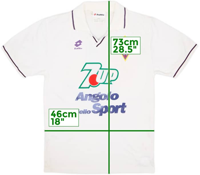 1992-93 Fiorentina Third Shirt #3 - 7/10 - (S)