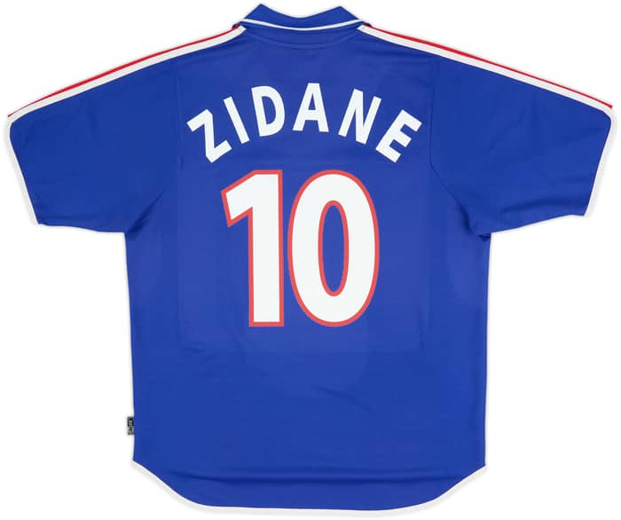 2000-02 France Home Shirt Zidane #10 - 8/10 - (L)