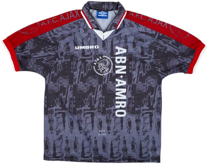 1996-97 Ajax Away Shirt Kluivert #9 - 9/10 - (L)