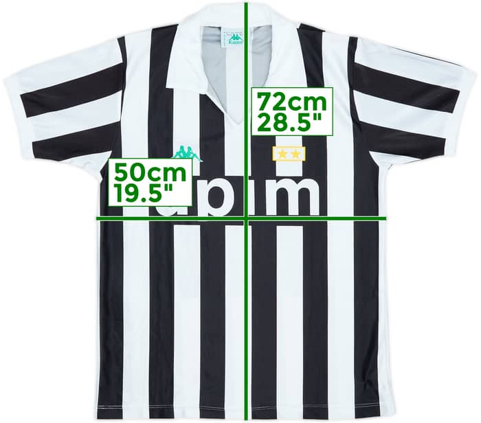 1991-92 Juventus Basic Home Shirt - 9/10 - (M)