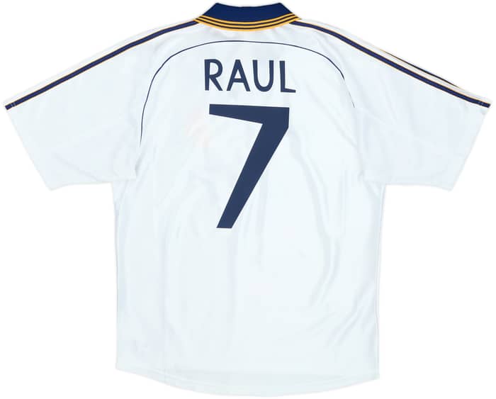 1998-00 Real Madrid Home Shirt Raul #7 - 8/10 - (M)