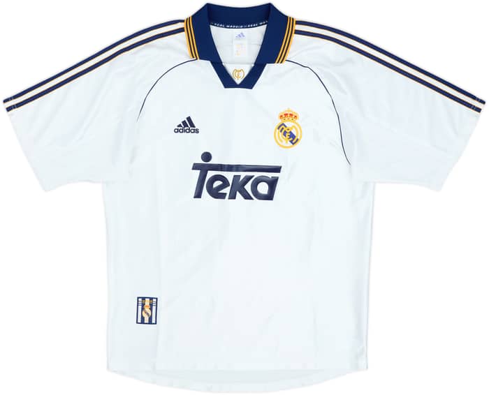 1998-00 Real Madrid Home Shirt Raul #7 - 8/10 - (M)