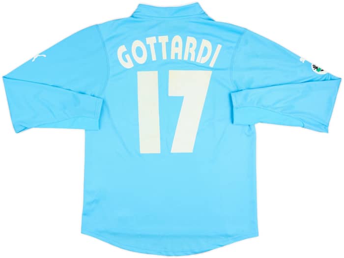 2002-03 Lazio Match Issue Home L/S Shirt Gottardi #17