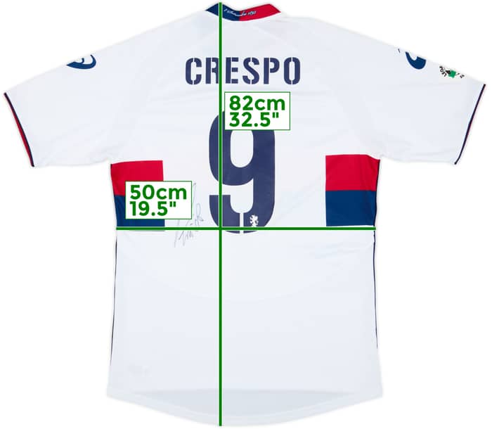 2009-10 Genoa Signed Away Shirt Crespo #9 - 7/10 - (XL)