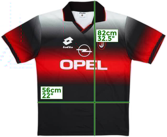 1996-97 AC Milan Lotto Training Shirt - 10/10 - (XL)