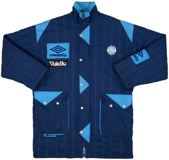 1992-93 Napoli Umbro Padded Bench Coat - 8/10 - (L)