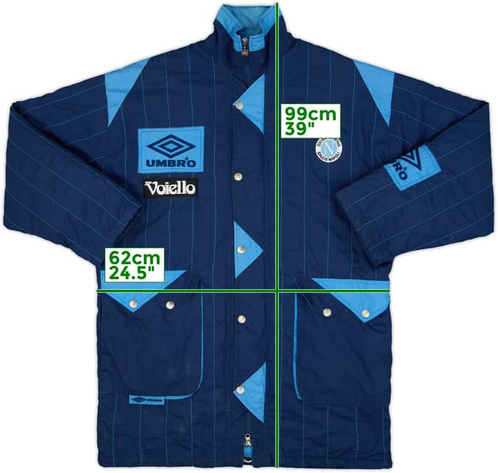 1992-93 Napoli Umbro Padded Bench Coat - 8/10 - (L)