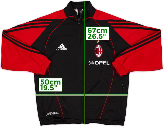 2005-06 AC Milan adidas Track Jacket - 8/10 - (L.Boys)