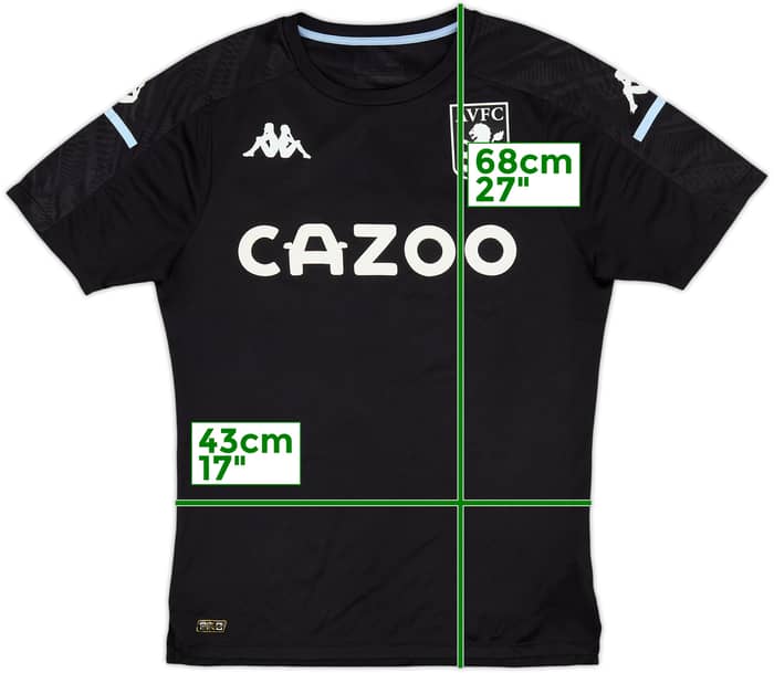 2021-22 Aston Villa Kappa Training Shirt - 8/10 - (S)