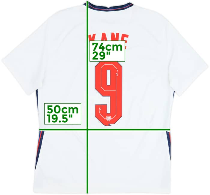 2020-22 England Home Shirt Kane #9 - 6/10 - (L)