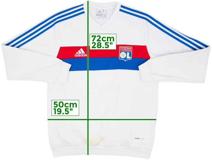 2011-12 Lyon adidas Sweat Top - 5/10 - (M/L)