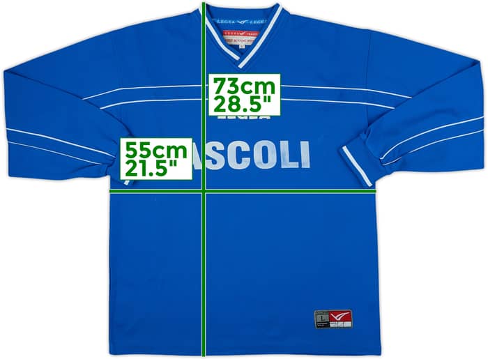 2001-02 Ascoli Legea Sweat Top - 5/10 - (L)