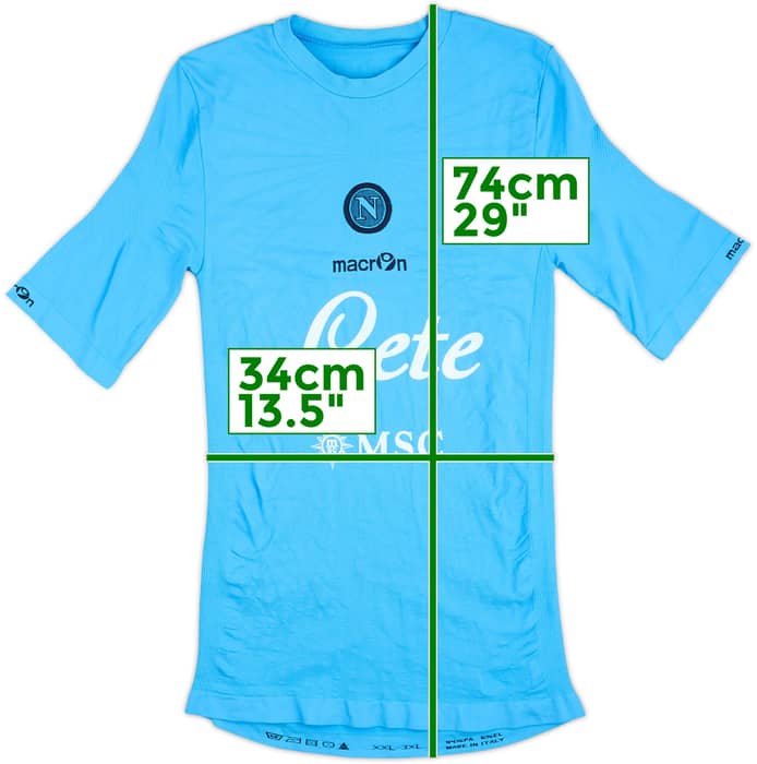 2010-11 Napoli Macron Compression Shirt - 8/10 - (XXL/3XL)