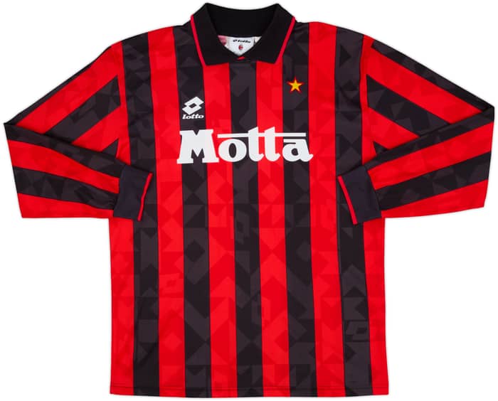 1993-94 AC Milan Home L/S Shirt - 9/10 - (XL)
