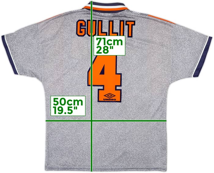 1994-96 Chelsea Away Shirt Gullit #4 - 10/10 - (L)