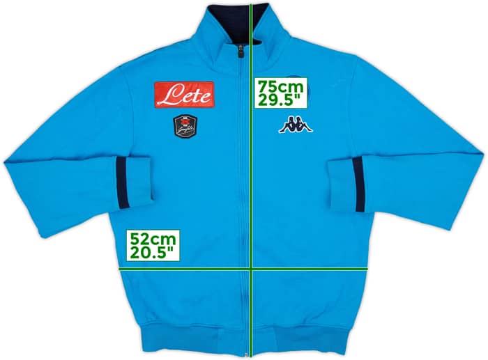 2015-16 Napoli Kappa Track Jacket - 7/10 - (XL)