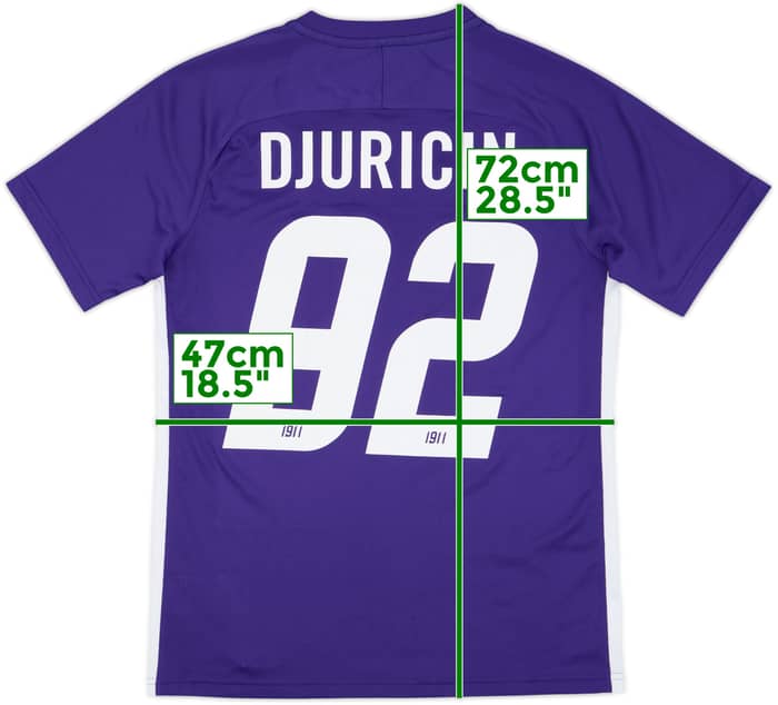 2020-22 Austria Wien Home Shirt Djuricin #92 - 9/10 - (M)