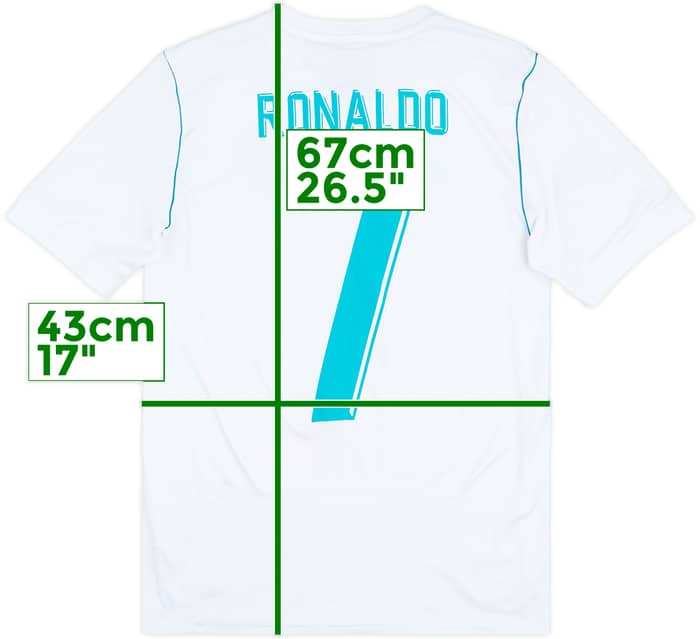 2017-18 Real Madrid Home Shirt Ronaldo #7 - 8/10 - (XL.Boys)