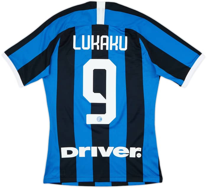 2019-20 Inter Milan Authentic Home Shirt Lukaku #9 - 9/10 - (S)