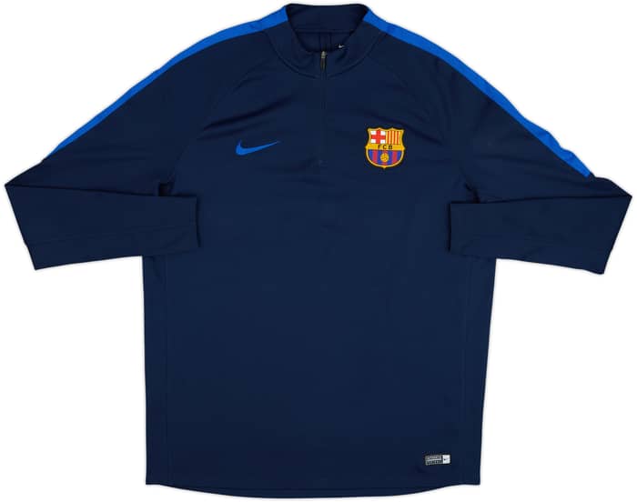 2016-17 Barcelona Nike 1/4 Zip Drill Top - 8/10 - (XL)