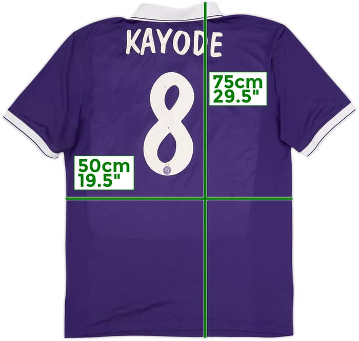 2014-16 Austria Wien Home Shirt Kayode #8 - 6/10 - (L)