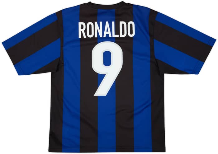 1999-00 Inter Milan Basic Home Shirt Ronaldo #9 - 6/10 - (S)