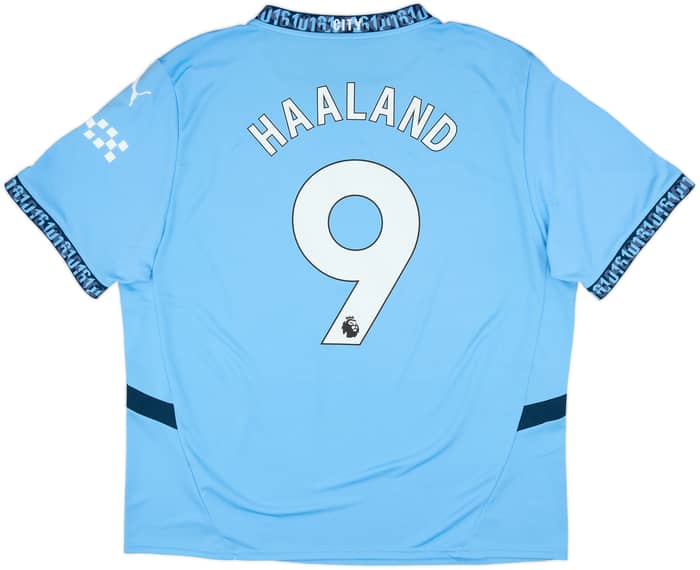 2024-25 Manchester City Home Shirt Haaland #9 - 7/10 - (XXL)