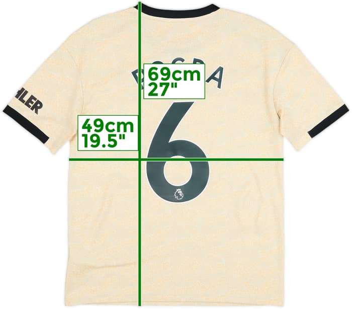 2019-20 Manchester United Away Shirt Pogba #6 - 9/10 - (XL.Boys)