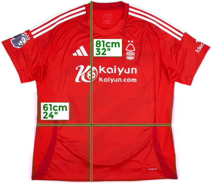 2024-25 Nottingham Forest Home Shirt - 8/10 - (XXL)