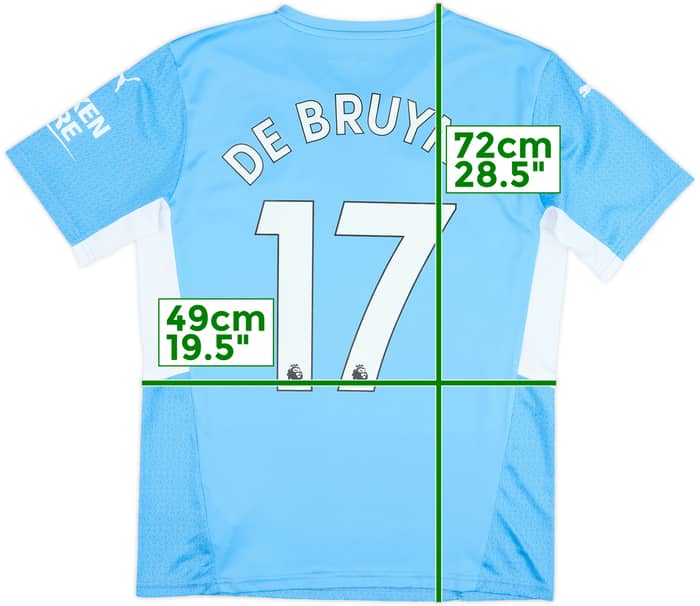 2021-22 Manchester City Camiseta Local De Bruyne #17 - 10/10 - (M)