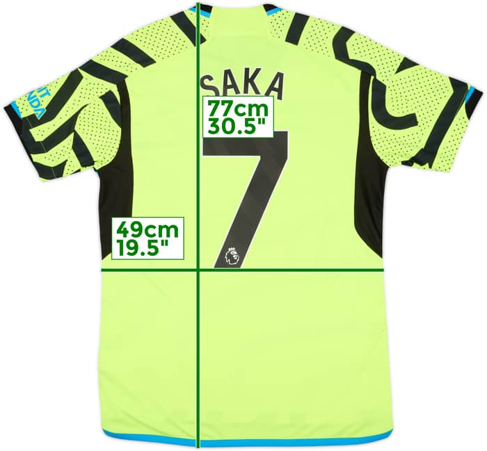2023-24 Arsenal Away Shirt Saka #7 - 8/10 - (M)