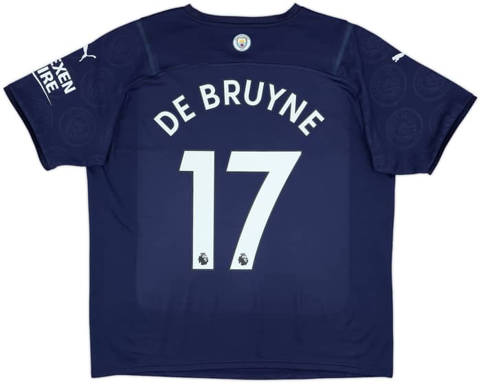 2021-22 Manchester City Third Shirt De Bruyne #17 - 10/10 - (XL)