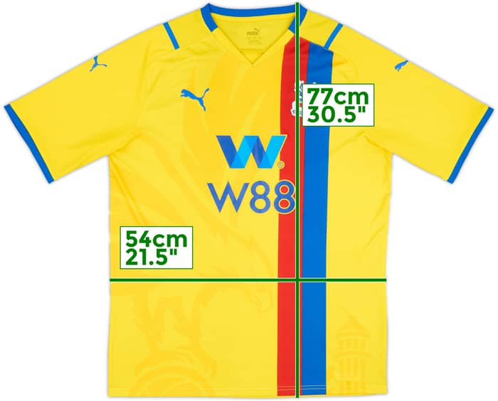 2021-22 Crystal Palace Away Shirt - 8/10 - (XL)