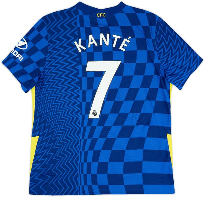 2021-22 Chelsea Authentic Home Shirt Kante #7 - 9/10 - (XL)