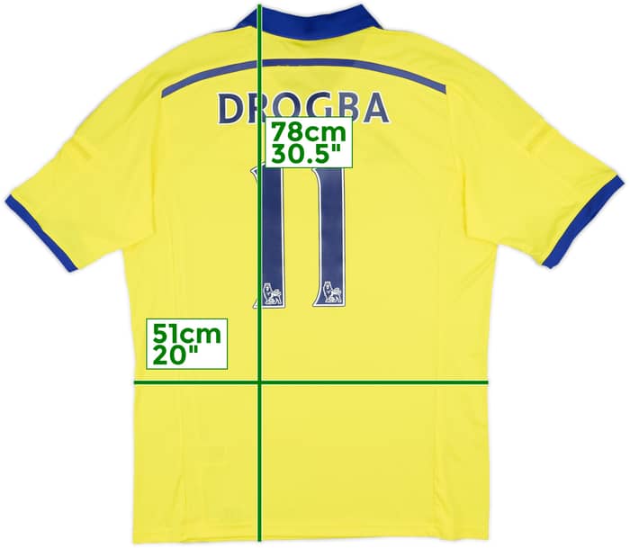 2014-15 Chelsea Away Shirt Drogba #11 - 10/10 - (L)