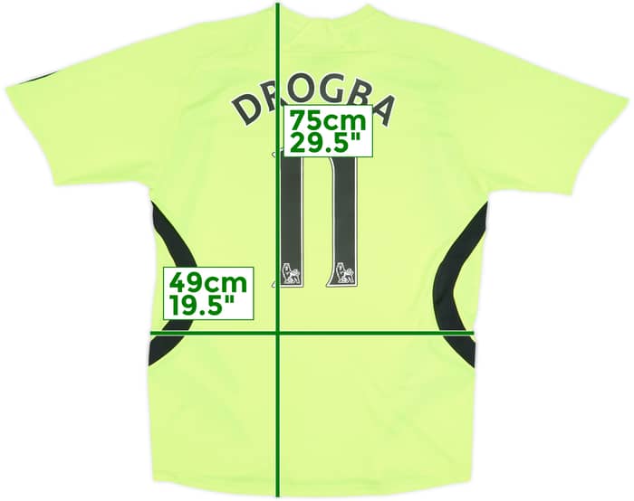 2007-08 Chelsea Away Shirt Drogba #11 - 7/10 - (XL.Boys)