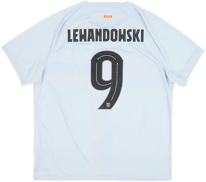 2022-23 Barcelona Third Shirt Lewandowski #9 - 9/10 - (XXL)