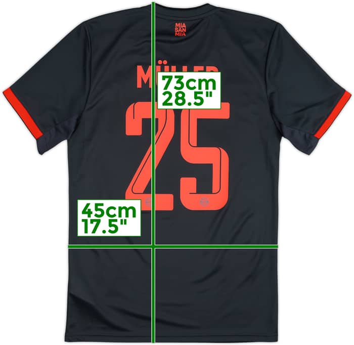 2022-23 Bayern Munich Third Shirt Muller #25 - 6/10 - (S)