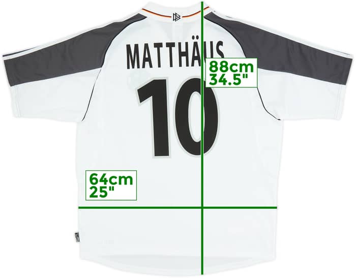 2000-02 Germany Home Shirt Matthaus #10 - 8/10 - (XL)