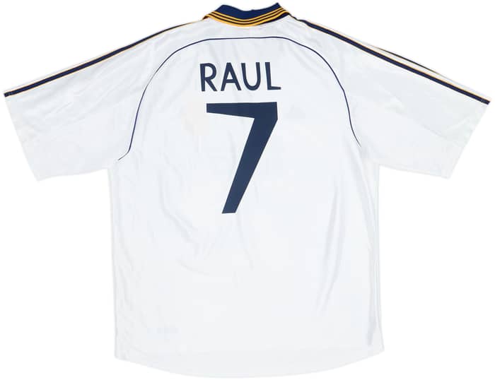 1998-00 Real Madrid Home Shirt Raul #7 - 8/10 - (XL)