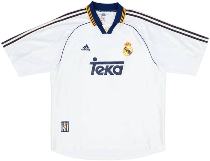 1998-00 Real Madrid Home Shirt Raul #7 - 8/10 - (XL)