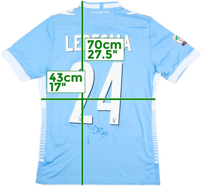 2013-14 Lazio Signed Home Shirt Ledesma #24 - 6/10 - (M)
