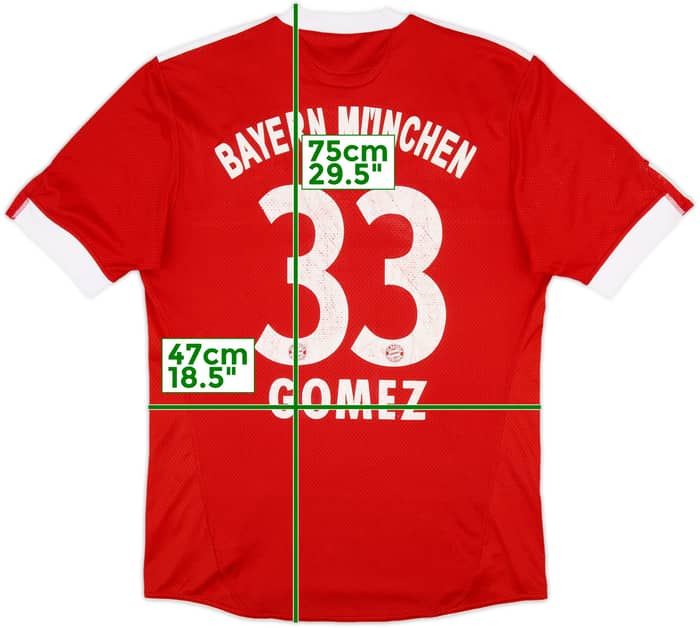 2009-10 Bayern Munich Home Shirt Gomez #33 - 6/10 - (M)