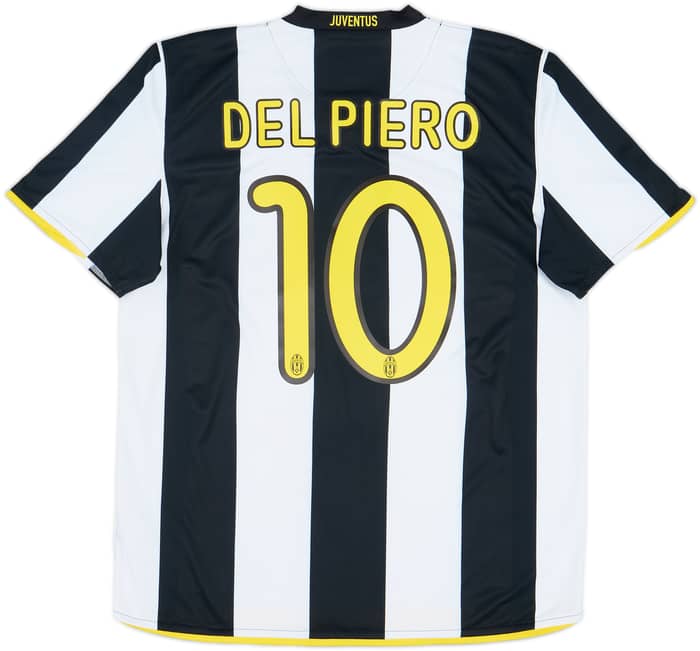 2008-09 Juventus Home Shirt Del Piero #10 - 6/10 - (L)