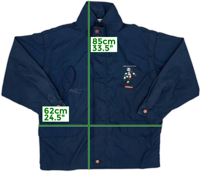 1990 Italia '90 Hooded Rain Jacket - 6/10 - (L)