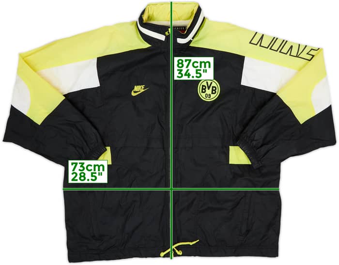 1995-96 Borussia Dortmund Nike Hooded Rain Jacket - 7/10 - (XXL)