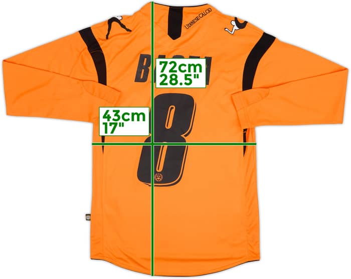 2011-12 Udinese Third L/S Shirt Basta #8 - 7/10 - (S)