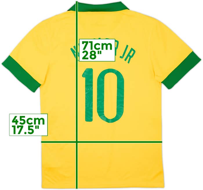 2013 Brazil Home Shirt Neymar Jr #10 - 6/10 - (S)